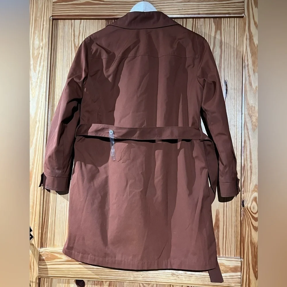 NEW Vintage Women’s London Fog Maincoats Trench Coat Rust Brown Removable Liner